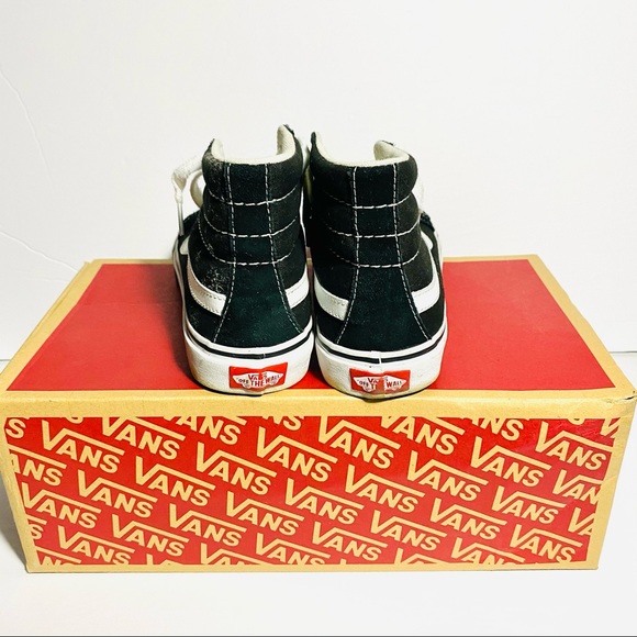 Vans Black/White classic suede Sk8 Hi - Picture 5 of 5